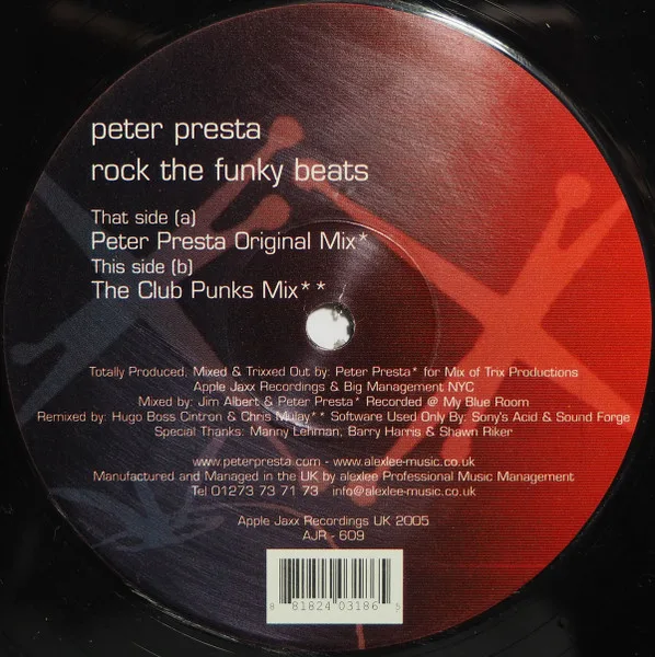 Album cover for Rock The Funky Beats by Peter Presta
