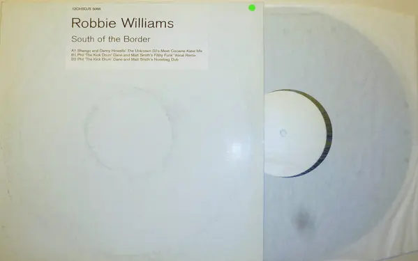 Album cover for South Of The Border by Robbie Williams