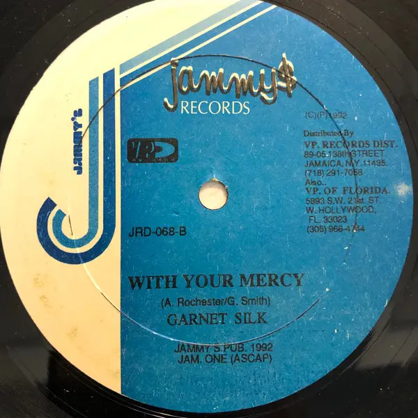 Singing Melody & Captain Barkey / Garnett Silk - Come And Talk To Me / With Your Mercy, Reggae, 1992 - Jammy's Records, US, V