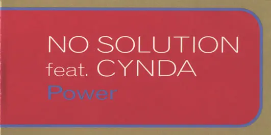 Album cover for Power by No Solution Feat. Cynda
