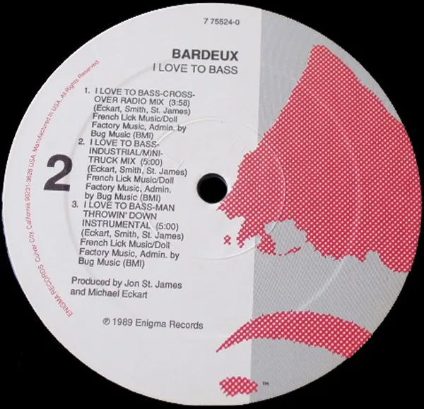 Album cover for I Love To Bass by Bardeux