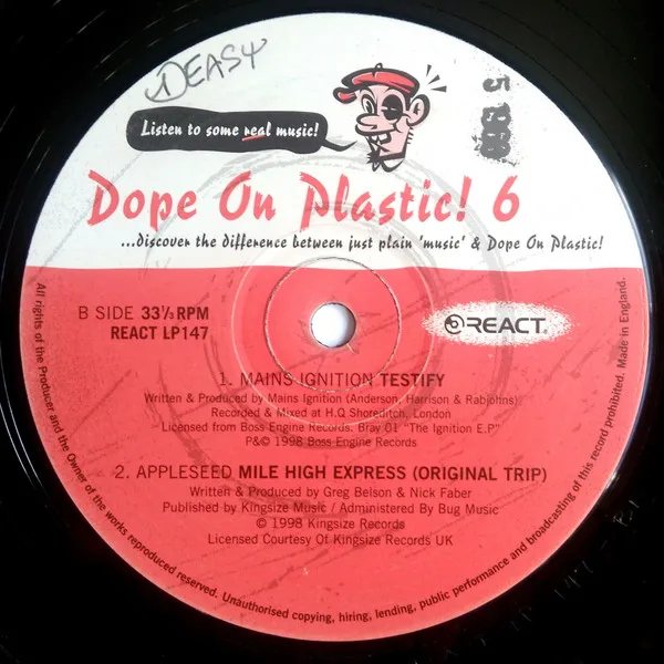 Album cover for Dope On Plastic! 6 by Various