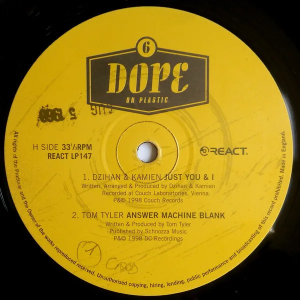 Album cover for Dope On Plastic! 6 by Various