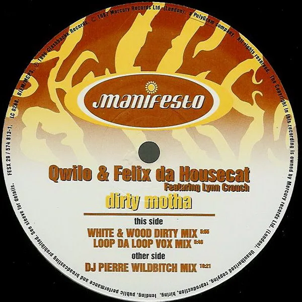 Album cover for Dirty Motha by Qwilo & Felix Da Housecat Featuring Lynn Crouch