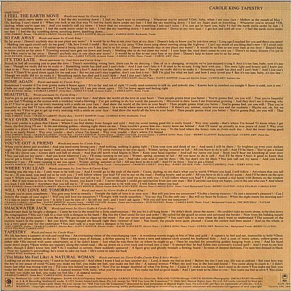 Album cover for Tapestry by Carole King