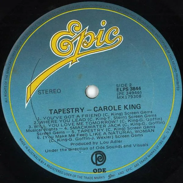 Album cover for Tapestry by Carole King