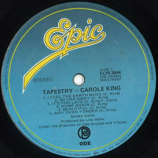 Album cover for Tapestry by Carole King