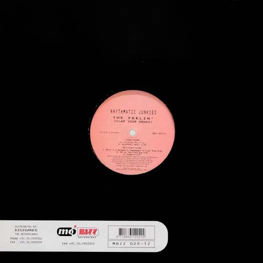 Album cover for The Feelin' (Clap Your Hands) by Rhythmatic Junkies