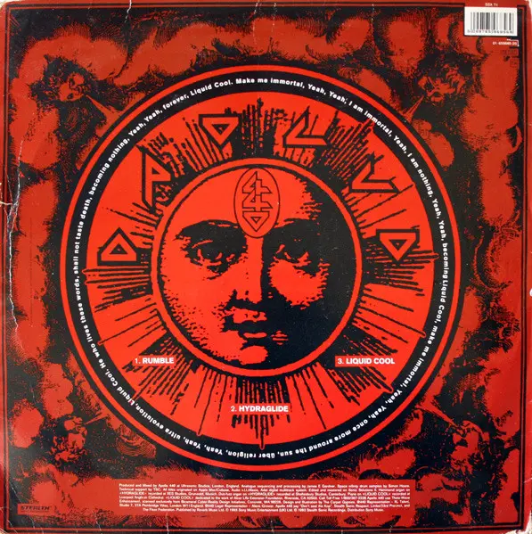 Apollo 440 - Rumble EP - 1993 - Breakbeat, Euro House, Progressive House - Stealth Sonic Recordings - Vinyl 1x 12", 33 ⅓ RPM,