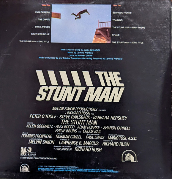 Dominic Frontiere - The Stunt Man (The Original Motion Picture Soundtrack), Stage & Screen, Score, Soundtrack, 1980 - 20th Ce