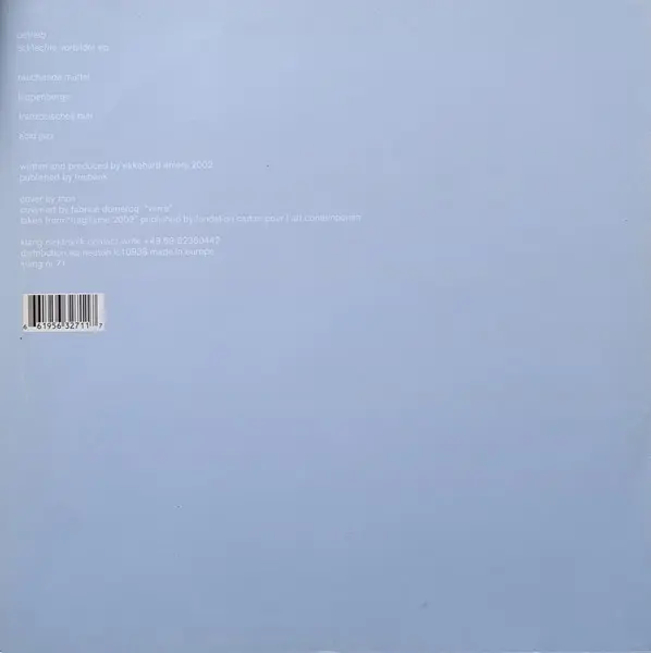 Betrieb - Schlechte Vorbilder, Electronic, Dub, Glitch, House, Minimal, Minimal Techno, 2002 - Klang Elektronik, Germany, Vin