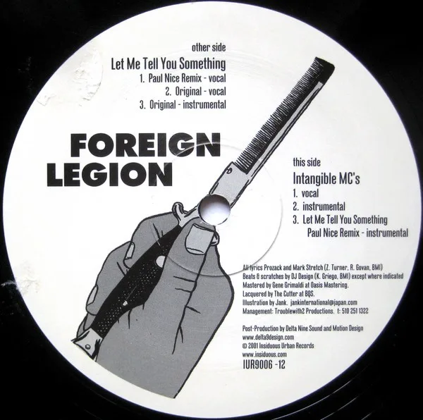 Album cover for Let Me Tell You Something / Intangible MC's by Foreign Legion (2)