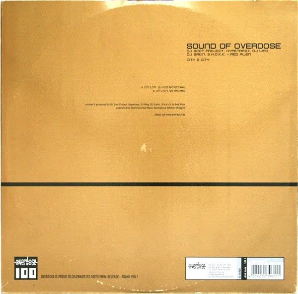 Album cover for City 2 City by Sound Of Overdose