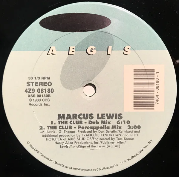 Album cover for The Club by Marcus Lewis