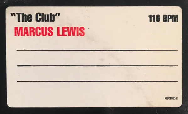 Album cover for The Club by Marcus Lewis