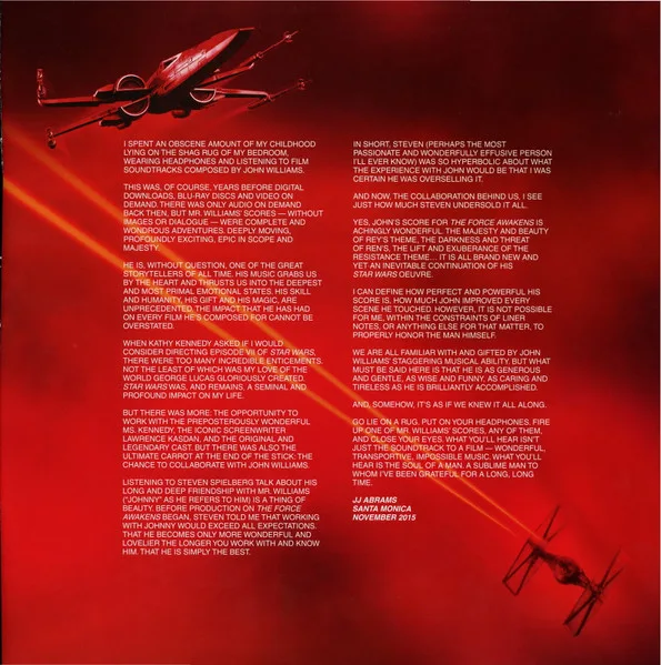 Album cover for Star Wars: The Force Awakens (Original Motion Picture Soundtrack) by John Williams (4)