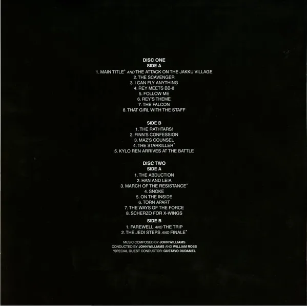 Album cover for Star Wars: The Force Awakens (Original Motion Picture Soundtrack) by John Williams (4)