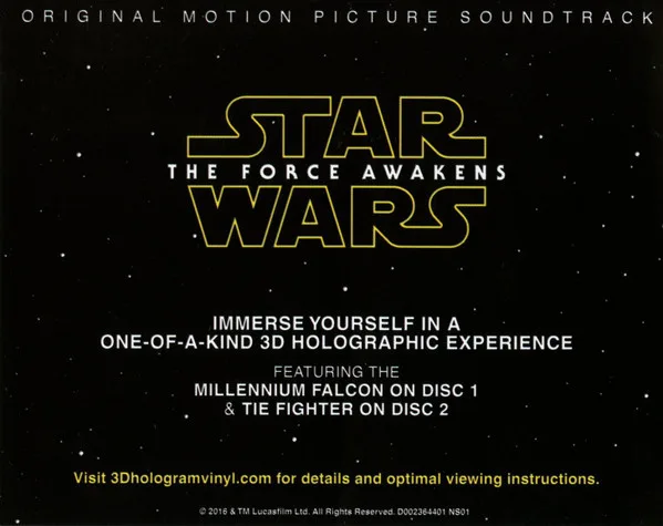 Album cover for Star Wars: The Force Awakens (Original Motion Picture Soundtrack) by John Williams (4)