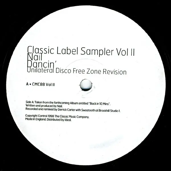 Various - Classic Label Sampler Vol II, Electronic, House, 1998 - Classic, UK, Vinyl 1x 12", Sampler, 33 ⅓ RPM