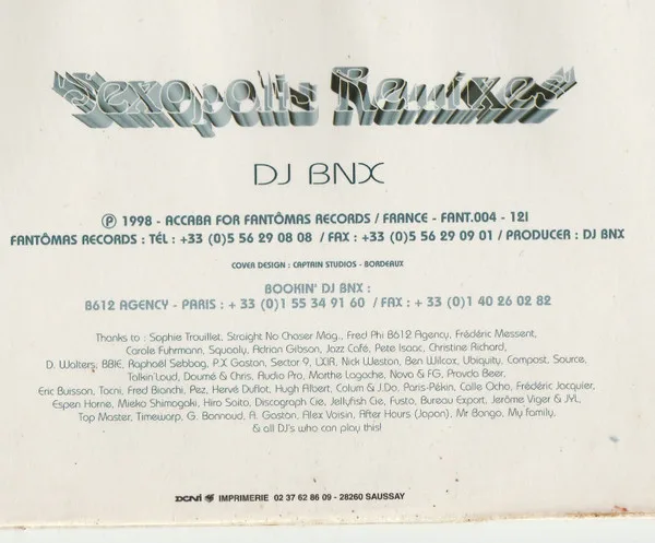 Album cover for Fantasma - Sexopolis Remixes by BNX