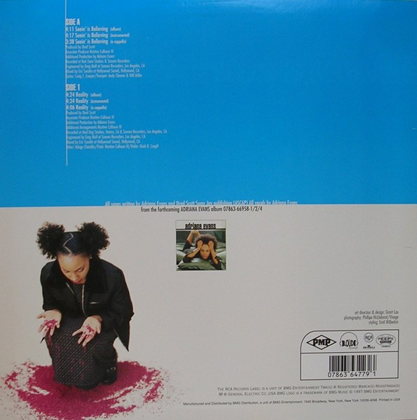 Adriana Evans - Seein' Is Believing / Reality, Funk / Soul, Hip Hop, Contemporary R&B, Soul, 1997 - Loud Records, US, Vinyl 1