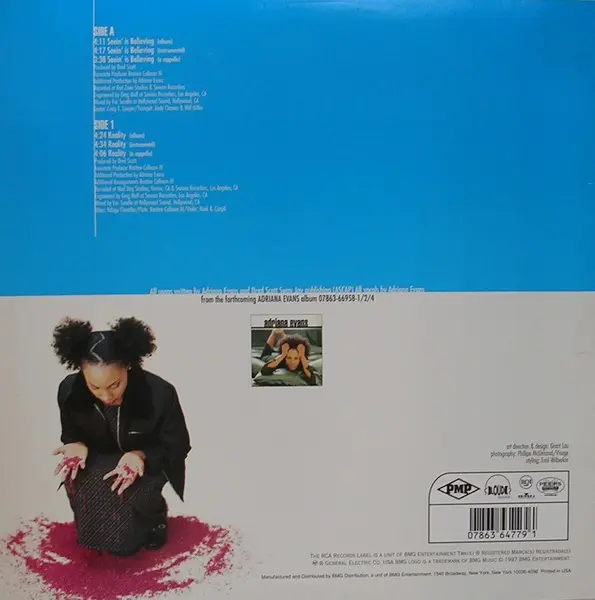 Adriana Evans - Seein' Is Believing / Reality, Funk / Soul, Hip Hop, Contemporary R&B, Soul, 1997 - Loud Records, US, Vinyl 1