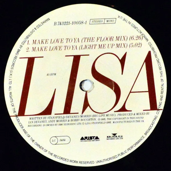 Album cover for Set Your Loving Free by Lisa Stansfield