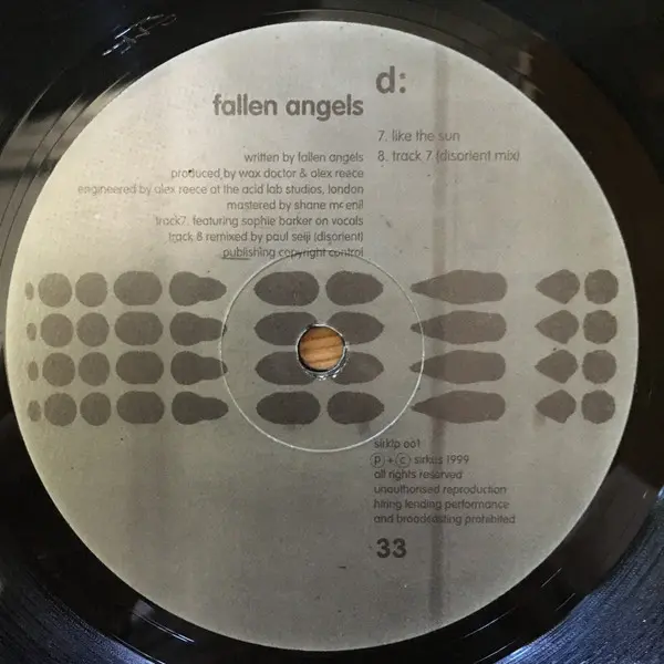 Fallen Angels - Part One, Electronic, Drum n Bass, 1999 - Sirkus, UK, Vinyl 2x 12", 33 ⅓ RPM, Album