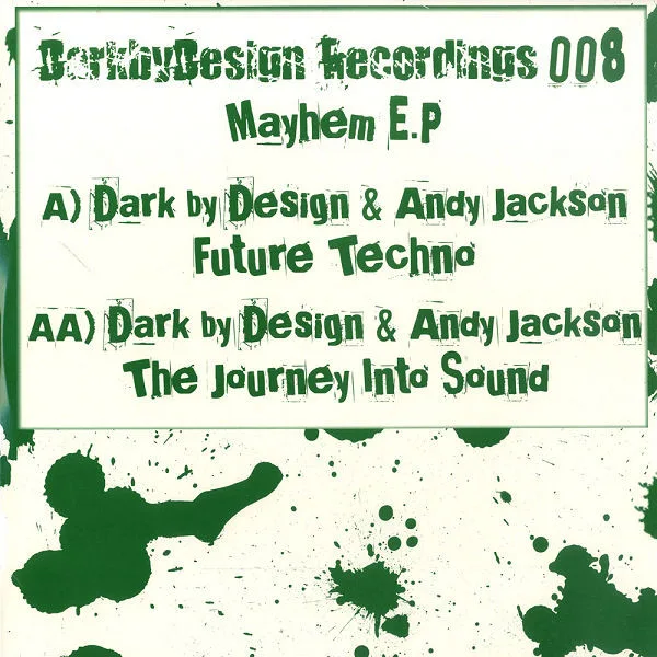 Album cover for Mayhem E.P by Dark By Design & Andy Jackson (4)