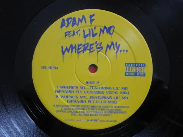 Adam F Feat. Lil' Mo - Where's My..?, Electronic, Hip Hop, House, RnB/Swing, UK Garage, 2002 - Chrysalis, Europe, Vinyl 1x 12
