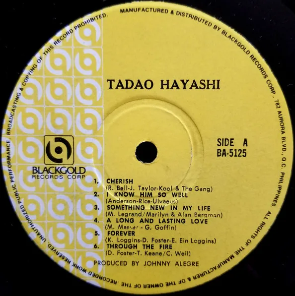 Album cover for Tadao Hayashi by Tadao Hayashi