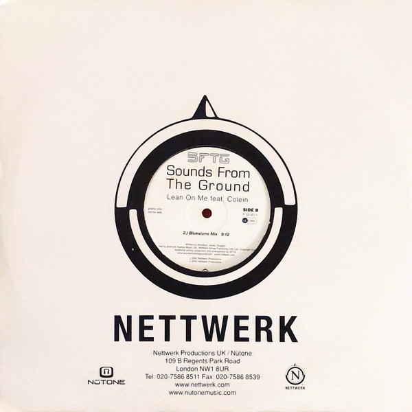 Sounds From The Ground - Lean On Me, Electronic, Downtempo, Progressive House, Trance, 2002 - Nettwerk, UK, Vinyl 2x 12", 33 