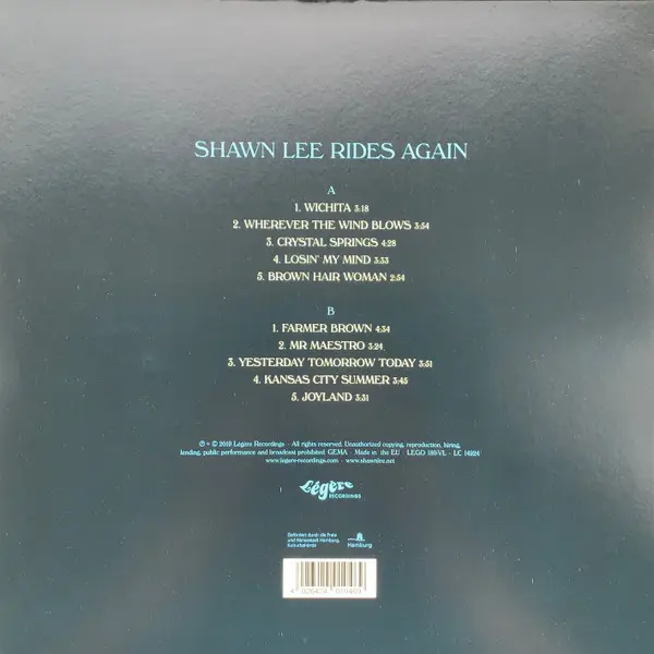 Shawn Lee - Rides Again, Folk, World, & Country, Rock, Soul, 2019 - Légère Recordings, Germany, Vinyl 1x LP, Album