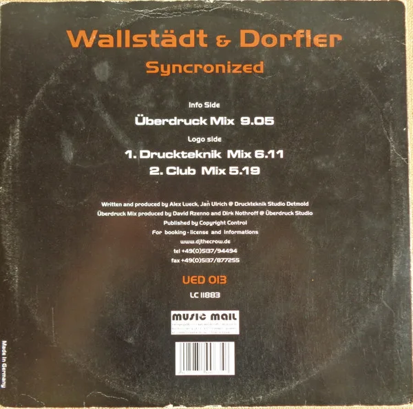 Album cover for Syncronized by Wallstädt & Dorfler