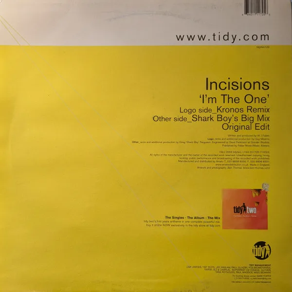 Album cover for I'm The One by Incisions