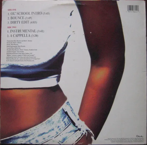 Prince Markie Dee - Bounce - 1997 - Pop Rap - Crave - Vinyl 1x 12"