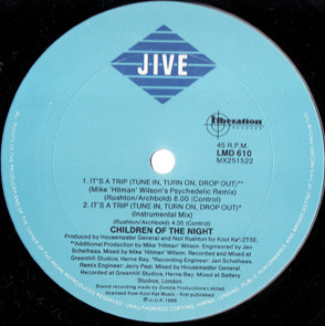 Children Of The Night - It's A Trip (Tune In, Turn On, Drop Out), Electronic, Acid House, 1988 - Jive, Liberation Records, Au