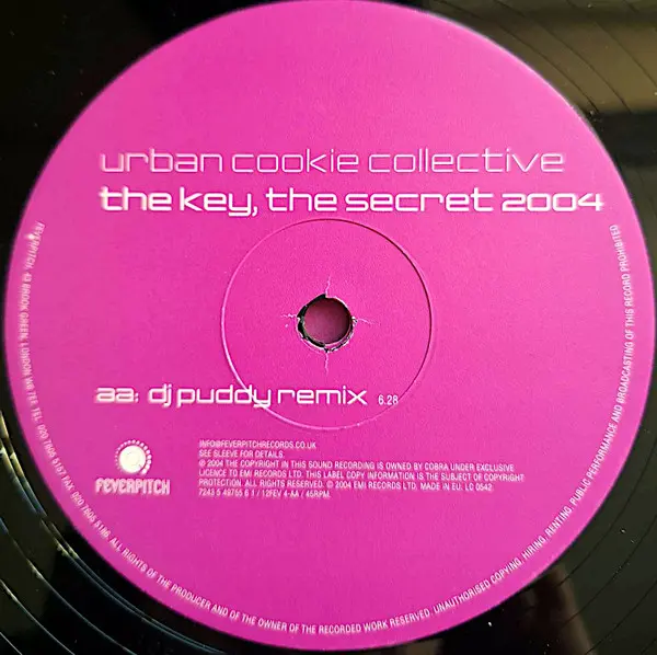 Urban Cookie Collective - The Key, The Secret 2004, Electronic, Euro House, Hard House, 2004 - Feverpitch, UK, Vinyl 1x 12", 