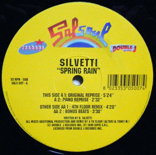 Bebu Silvetti - Spring Rain, Electronic, Funk / Soul, Disco, House, 2000 - Double J Records, Reshape, Salsoul Records, Italy,