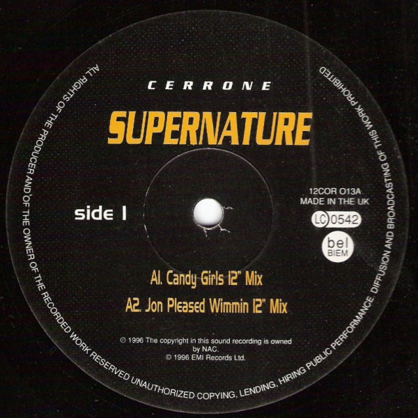 Album cover for Supernature by Cerrone