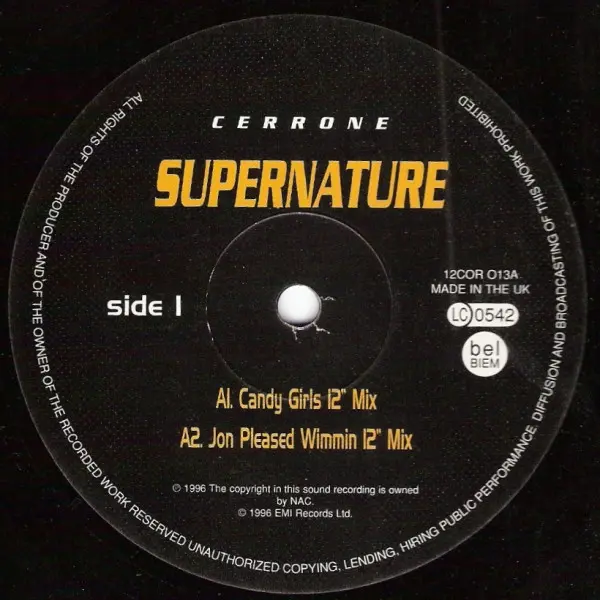 Album cover for Supernature by Cerrone