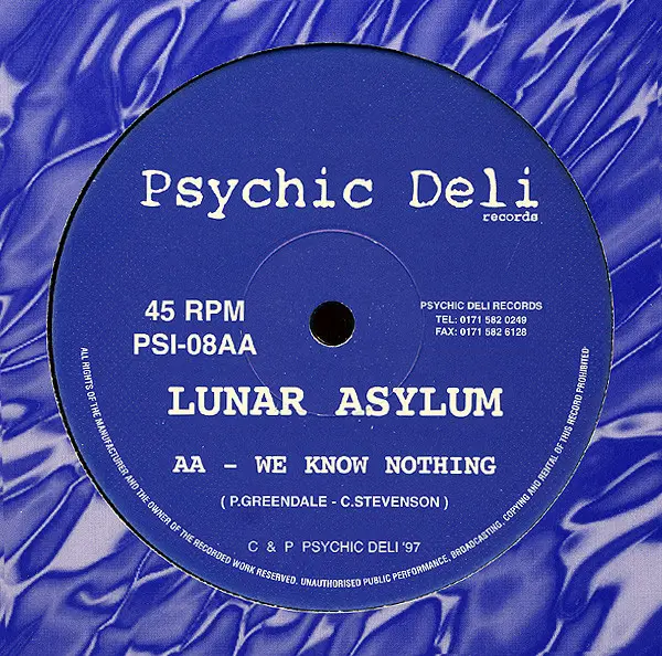 Lunar Asylum - Water Margin / We Know Nothing - 1997 - Goa Trance - Psychic Deli - Vinyl 1x 12", 33 ⅓ RPM