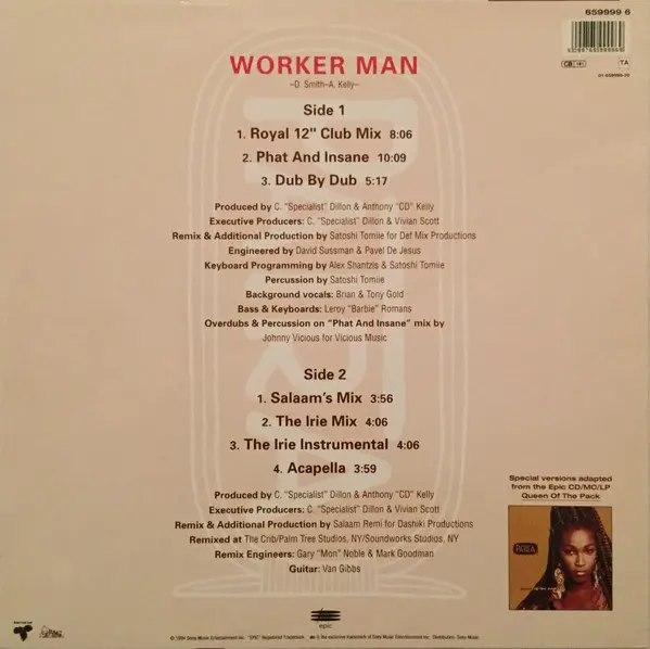 Album cover for Worker Man by Patra