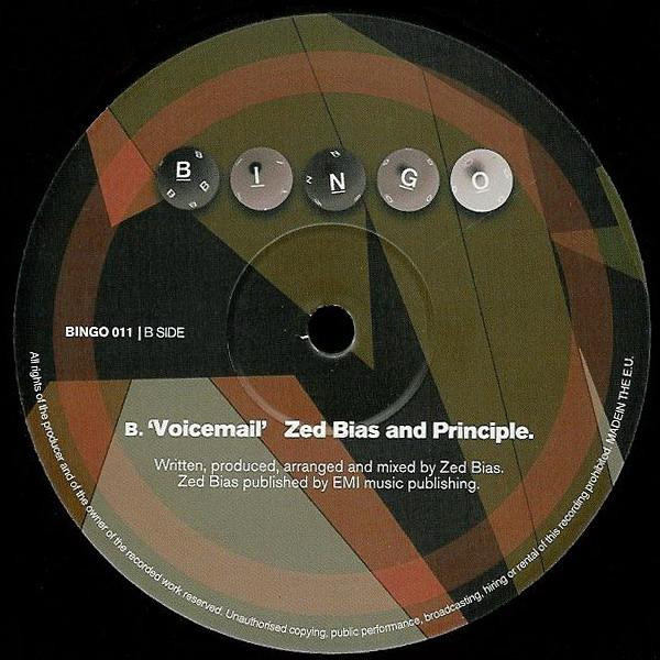 Zed Bias & DJ Principal - Makossa / Voicemail, Electronic, Drum n Bass, 2003 - Bingo Beats, UK, Vinyl 1x 12"