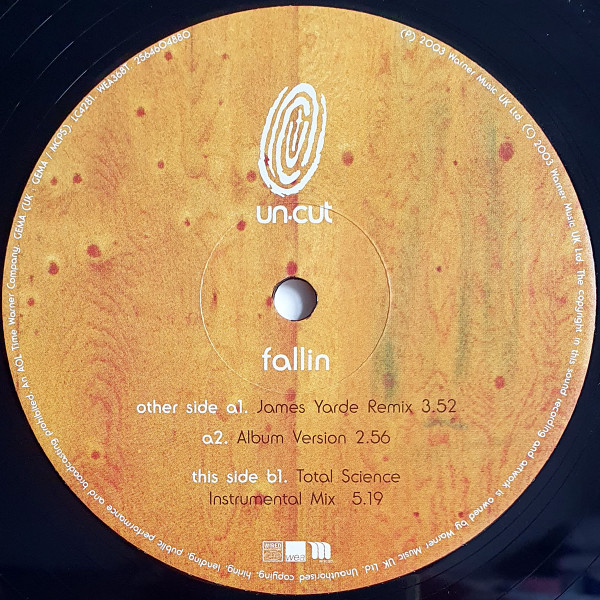 Album cover for Fallin' by Un-cut