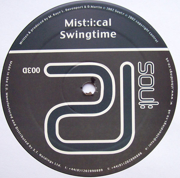 Mist:i:cal - Mistical Dub EP, Electronic, Drum n Bass, 2002 - Soul:r, UK, Vinyl 2x 12", 45 RPM, EP
