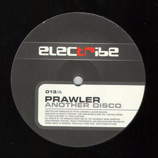 Prawler - Another Disco - Another Darkroom, Electronic, House, Progressive House, Tech House, 2004 - Electribe, Germany, Viny