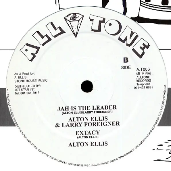 Janet Kay / Alton Ellis & Larry Foreigner - Loving You / Jah Is The Leader, Reggae, Dancehall, Roots Reggae, All Tone, UK, Vi