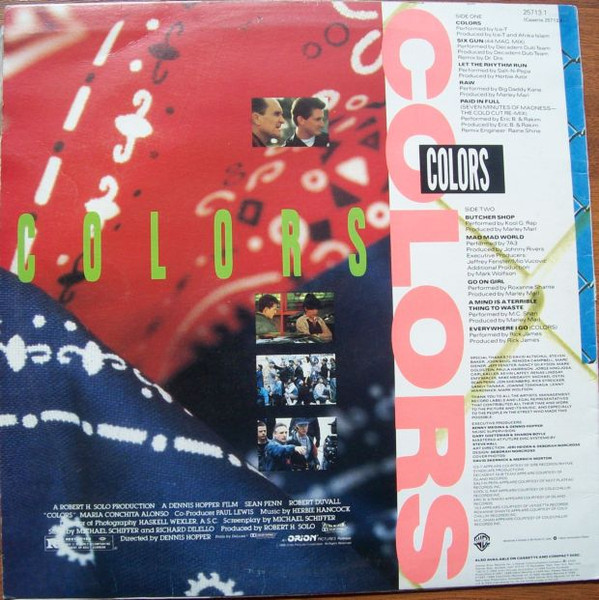 Various - Colors (Original Motion Picture Soundtrack), Funk / Soul, Hip Hop, Stage & Screen, Contemporary R&B, Funk, Soundtra