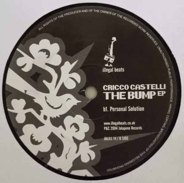 Cricco Castelli - The Bump EP, Electronic, Deep House, House, 2004 - Illegal Beats, UK, Vinyl 1x 12", EP